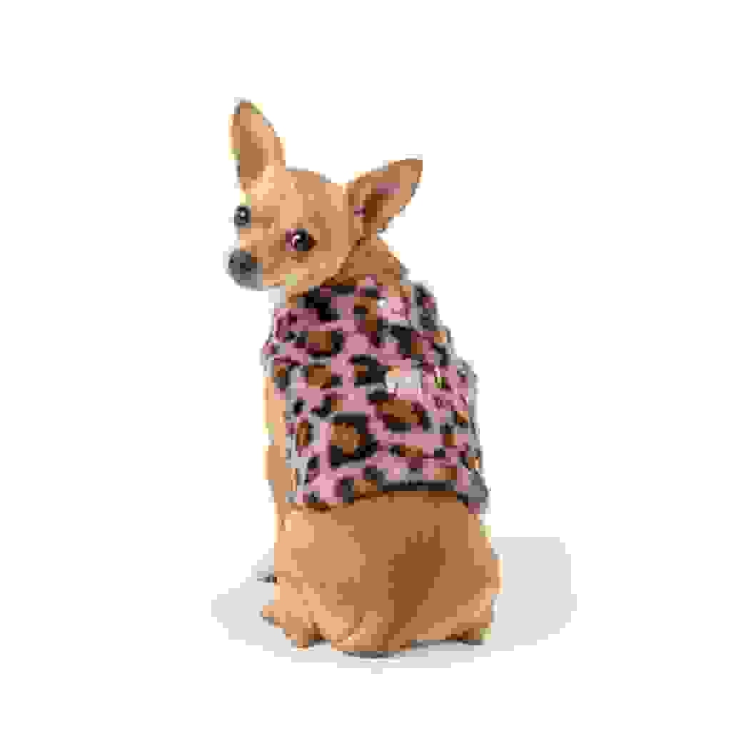 Pettorina Invernale Leopard Fur per Cani